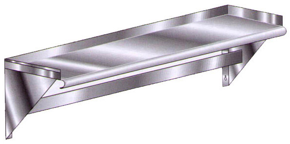 Aero Manufacturing Wall Mounted Overshelf Pot Rack with Single Bar Delux - Fast FREE FedEx Shipping! by Aero Manufacturing
