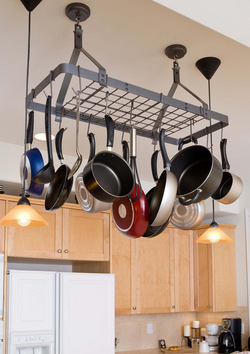 Enclume Rack It Up Rectangle Ceiling Pot Rack with Grid