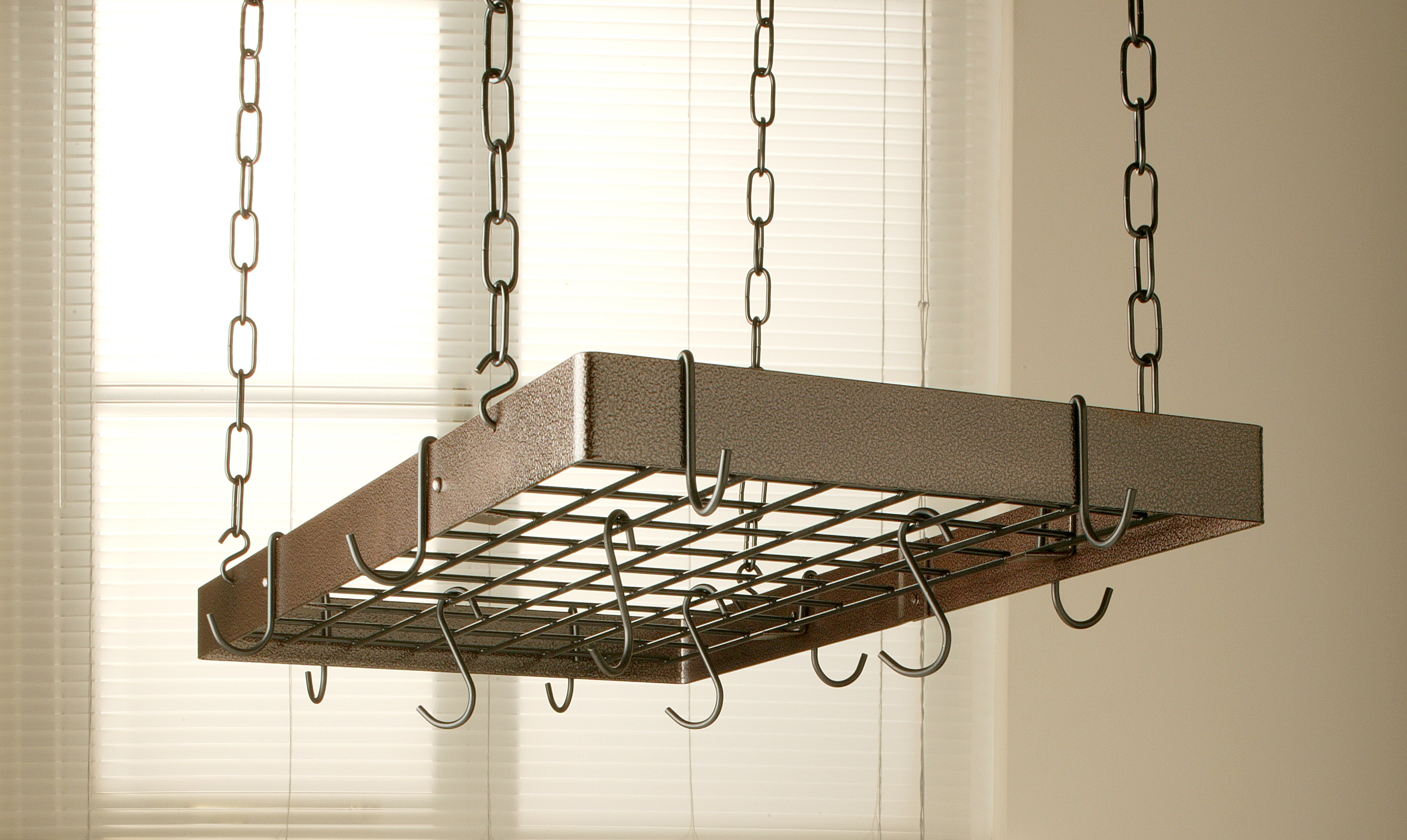 Rogar Rectangle Pot Rack (With Grid)