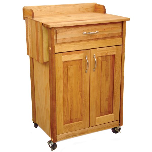 Catskill Craftsmen Deluxe Cuisine Cart with Back Splash