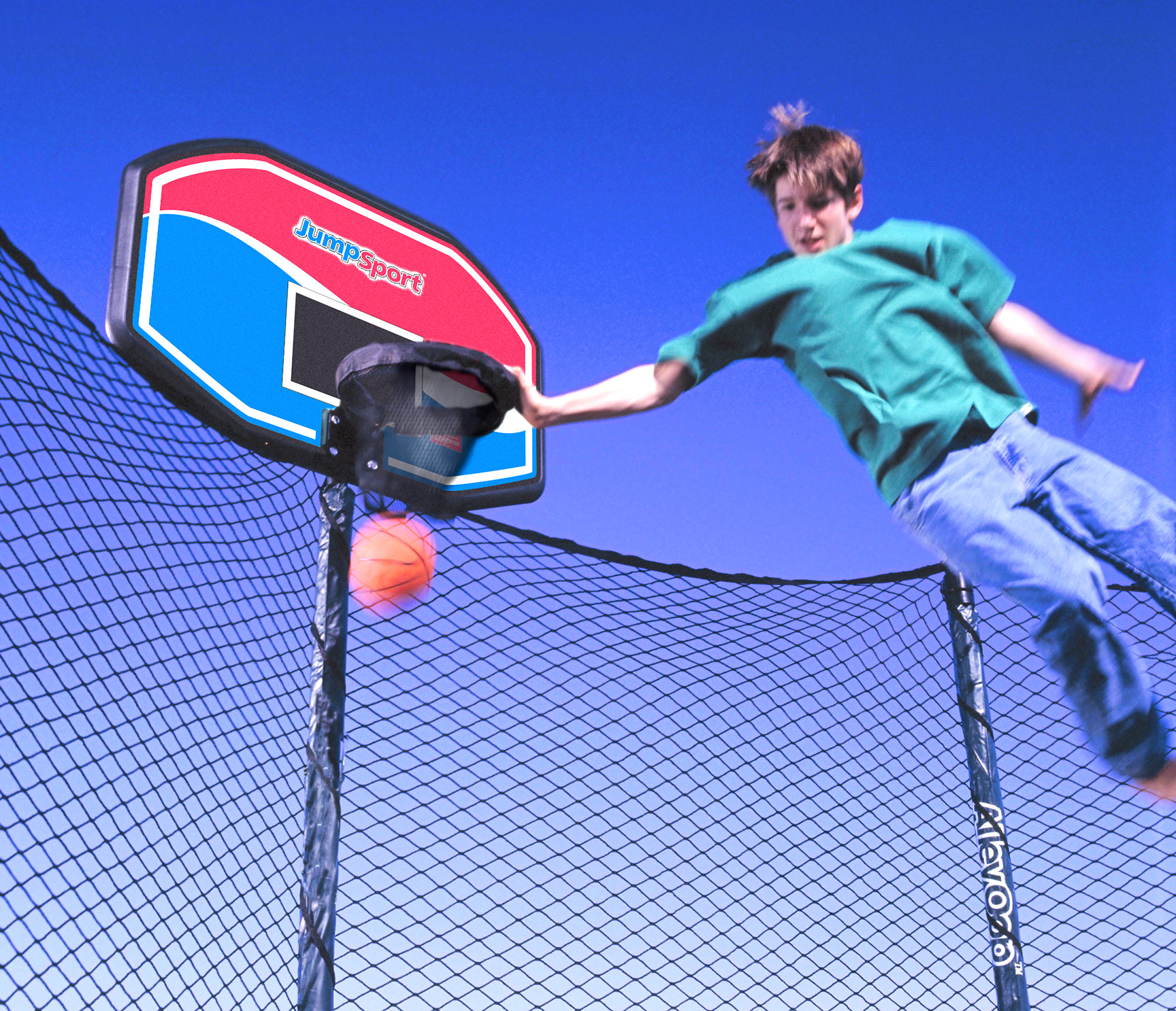 JumpSport ProFlex Basketball Set JumpSport ProFlex Basketball Set Trampoline Accessory 0 0 JumpSport ProFlex Basketball Set