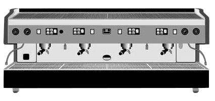 Rio Group 4 Vania Semi-Automatic Espresso Machine by Rio