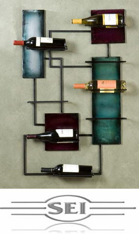 SEI Wine Storage Wall Sculpture