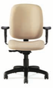 ABCO Smart Seating Office Fixed T Arm with High Back