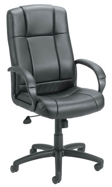 Boss Chair B7901 Black Caressoft High Back Executive Chair - Fast FREE FedEx Shipping! by Boss Chair