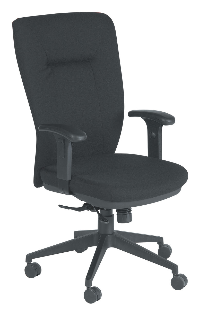 Chair Works Simplicity High Back Fabric Task Chair with Arms by Chair Works