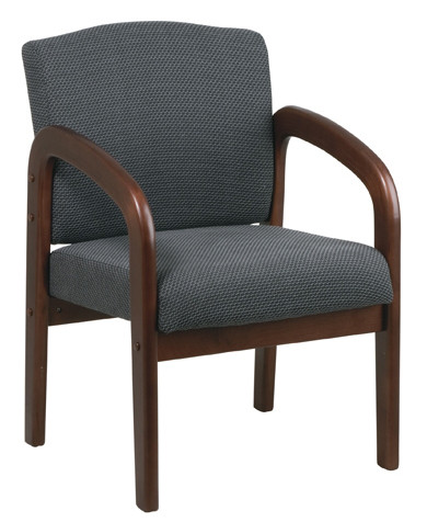 Office Star Cherry Finish Visitors Chair - Fast FREE FedEx Shipping! by Office Star